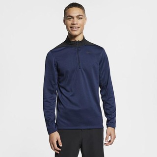 Top Nike Dri-FIT 1/2-Zip Golf Barbati Obsidienne Albastri Negrii | KIPC-04637